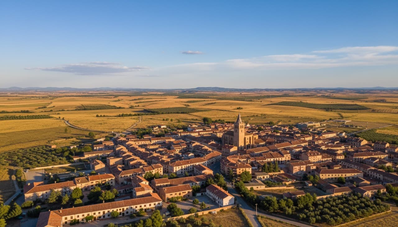 vista a Segovia desde el cielo